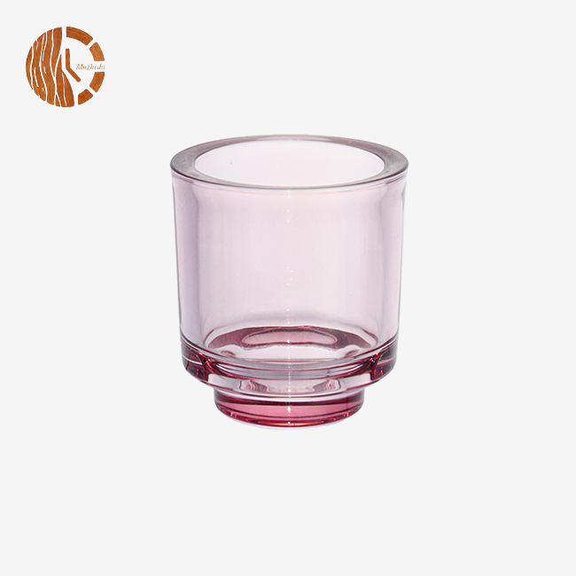 Heavy Base Clear Glass Candle Jars